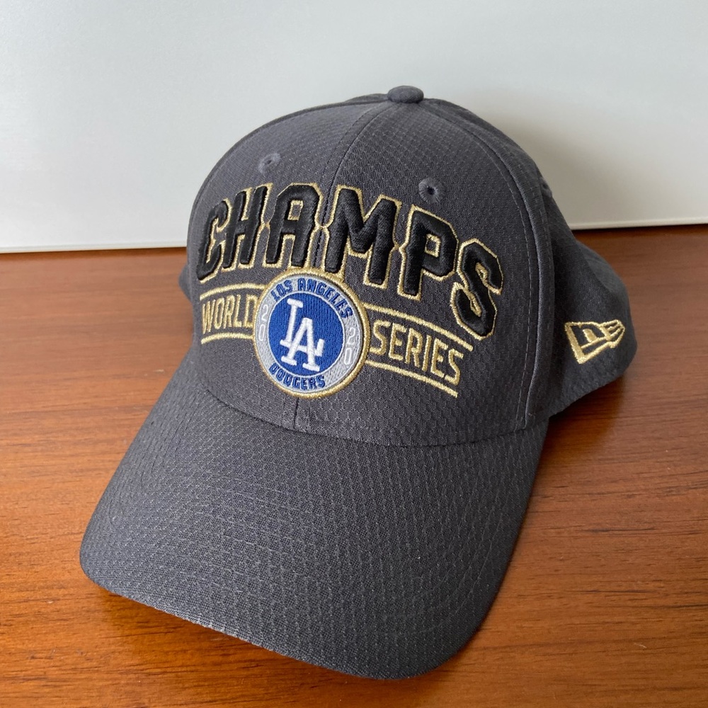 2020 World Series Champs LA Dodgers New Era Baseball Cap, Gray & Gold, NWOT